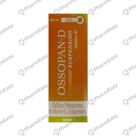 Buy Ossopan D Mango Flavour Bottle Of 200ml Suspension Online & Save Up ...