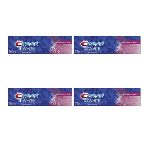 Buy Crest 3D White Glamorous Toothpaste – White – 3.8oz – 4 Pack Online ...