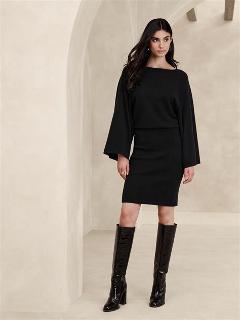 Bethel Merino-Cashmere Sweater Dress | Banana Republic