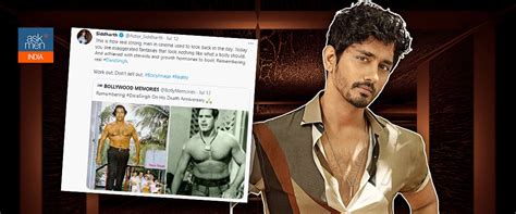Siddharth Bashes Men In Cinema For Setting Unrealistic Body Standards ...