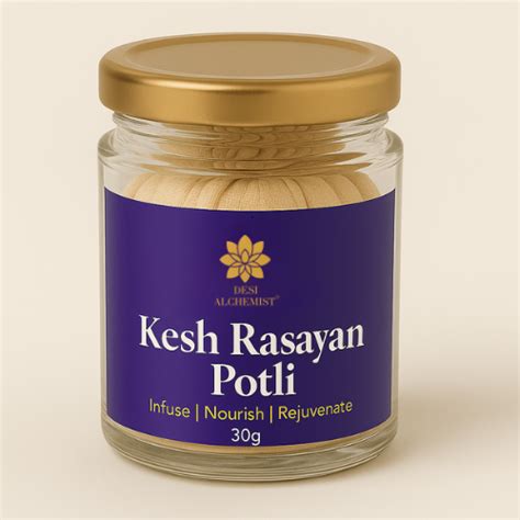 Kesh Rasayan Potli – Ayurvedic Hair Herb Sachet (One-Time Use ...