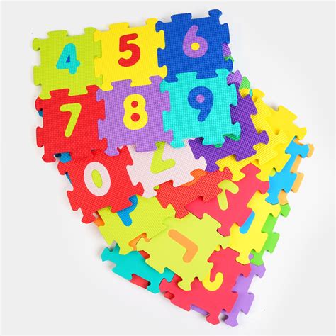 Puzzle Game With Number & Alphabet Floor Mat Price in Pakistan | Bachaa ...