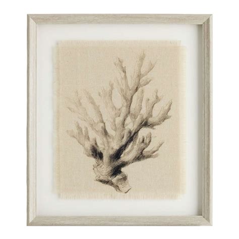 Coral Sketch Wall Art, 14x16