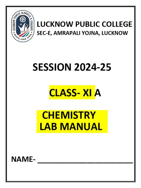Image result for Lab Manual Example