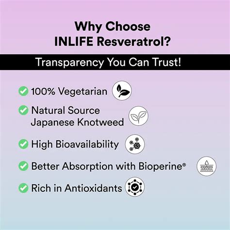 Inlife Resveratrol Supplement 750 mg – 12-in-1 Antioxidant Blend with ...