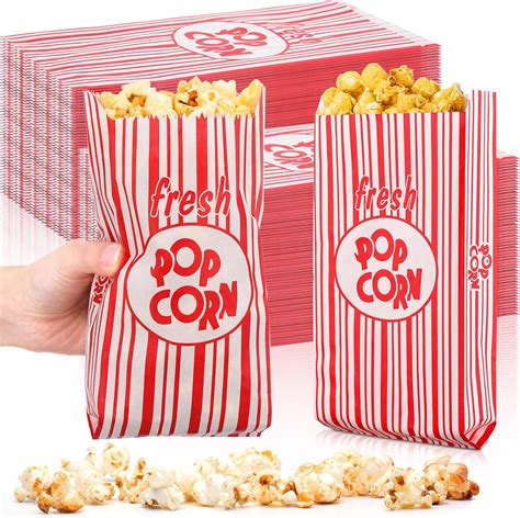 Amazon.com: 300 Pcs Paper Popcorn Bags Bulk Popcorn Bags Individual ...