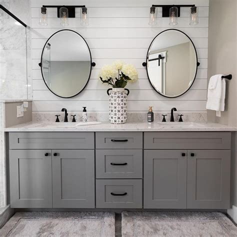 84" Grey Shaker Bathroom Vanity - 84 Inch Double Sink Base Vanities - Etsy