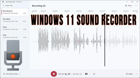 Image result for Windows Sound Recorder App