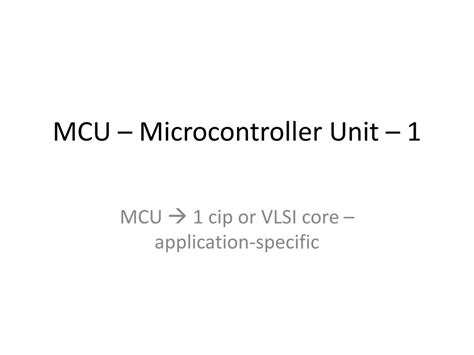Image result for Microcontroller Unit