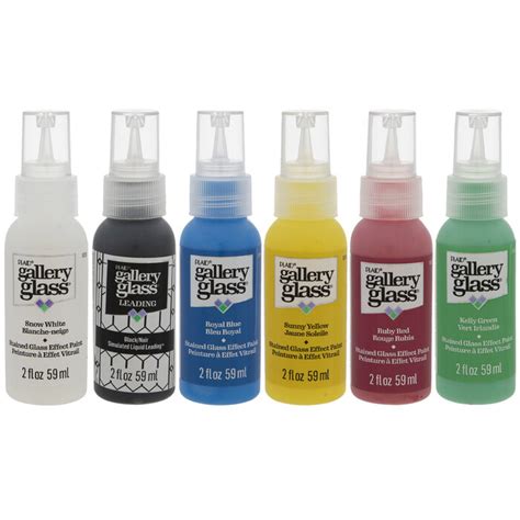 Basic Gallery Glass Stained Glass Paint - 6 Piece Set | Hobby Lobby ...