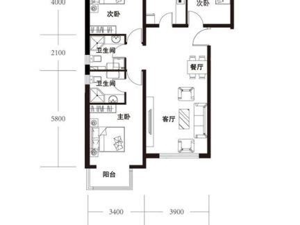 2018三居室户型平面图设计-房天下装修效果图