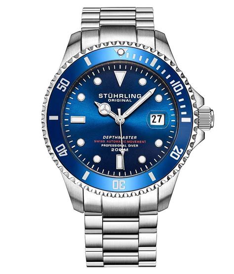Swiss Automatic Depthmaster 883.02 Blue Dial Stainless Steel Watch