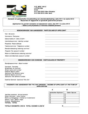 Pensioner Rebate Application Form 2011 2012 2.doc. Contil1 - Fill and ...