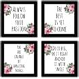 Interio Crafts Daily Motivational Framed Posters - Black 8x8 Inches ...