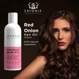 sayonix Onion Hair Oil for Hair Growth with Onion & Black Seed Oil (100 ...