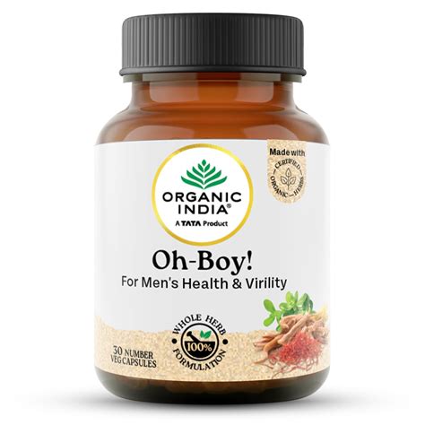 Organic India OH-Boy Men's Health & Vitality Capsules