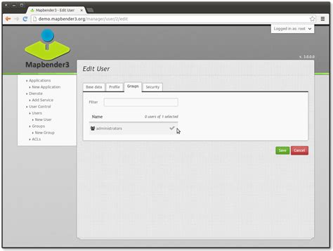 Mapbender3 Quickstart — OSGeo-Live 9.0 Documentation