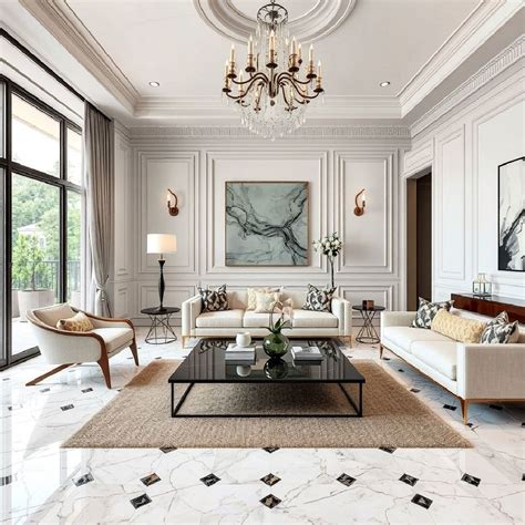 20 Marble Floor Living Room Ideas for A Luxurious Look