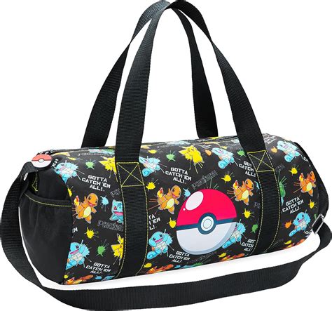 Pokemon Gym Bag for Kids, Pikachu Boys Duffle Bag Large Holdall