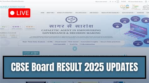 CBSE Result 2025 LIVE: Class 10th 12th Result soon at cbse.gov.in ...