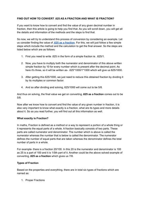 PPT - .625 as a fraction PowerPoint Presentation, free download - ID ...