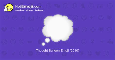 💭 Thought Bubble Emoji Meaning with Pictures: from A to Z