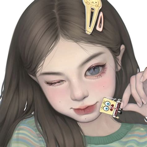 手绘女头 的图像结果