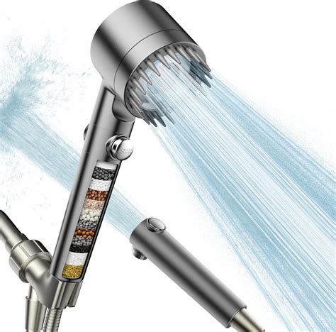 AlpenForce Shower Head with Handheld Spray Combo, Detachable Showerheld ...