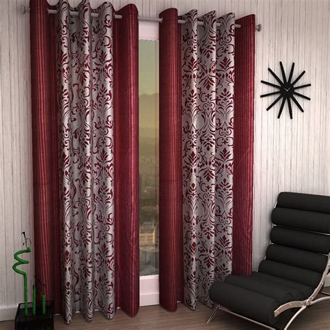 Home Sizzler Set of 2 Window Curtains - 5 Feet Long : Amazon.in: Home ...