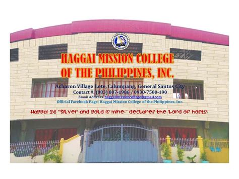 Commencement Exercises, Haggai Mission College of the Philippines Inc ...