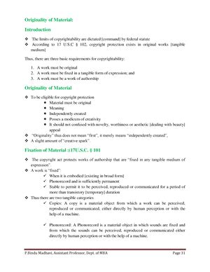 IPR part-1 - Intelluctual property rights full notes - LECTURE NOTES ON ...