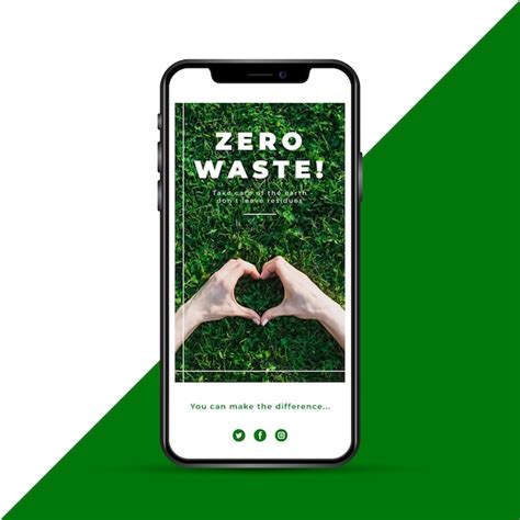 Zero waste ecology instagram story | Free Vector