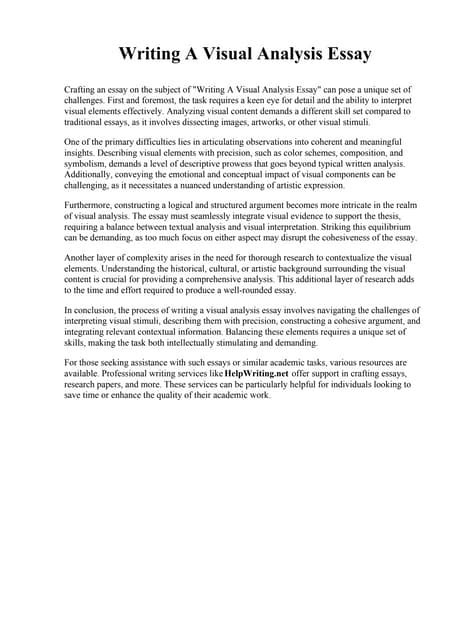 Visual Essay Example 的图像结果