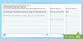 Handwriting Sheets | Handwriting Practice Sentences