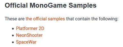 Image result for MonoGame Examples
