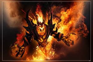 Dota 'S Heroes Fire Hero Video Game Matte Finish Poster P-9529 Paper ...
