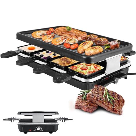 Buy WISKA® Korean Barbeque Grill Raclette Machine Electric 8 Persons ...