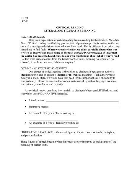 Image result for Critical Reading Definition