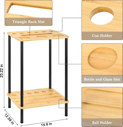 Buy smusei Pool Stick Holder Pool Cue Holder Pool Cue Stick Rack Floor ...