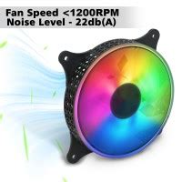 STORITE 3 Pack 120mm CPU Fans For Gaming PC Cabinet Quite Cooling ...