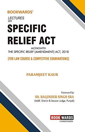 Buy LECTURES ON SPECIFIC RELIEF ACT Book Online at Low Prices in India ...