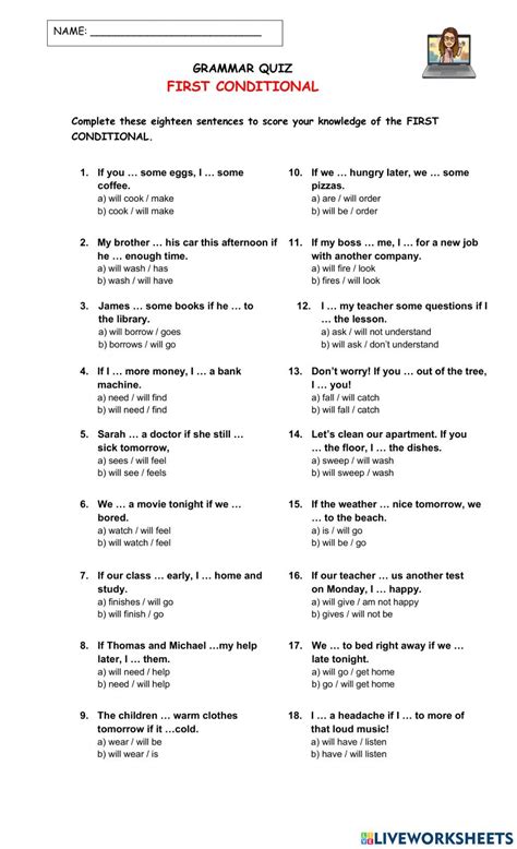 Image result for First Conditional 1 Exercise