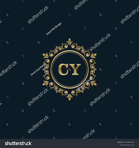 Letter Cy Logo Luxury Gold Template Stock Vector (Royalty Free ...