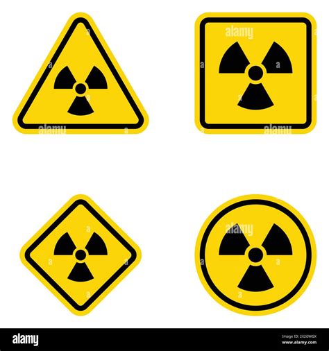 ISO 361 International ionizing radiation trefoil symbol. Radioactive ...