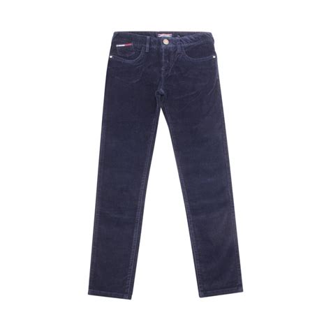 7099AP pantalone bimbo TOMMY HILFIGER boy kid velvet trousers