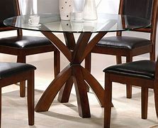 Image result for Round Glass Dining Table Pedestal Base