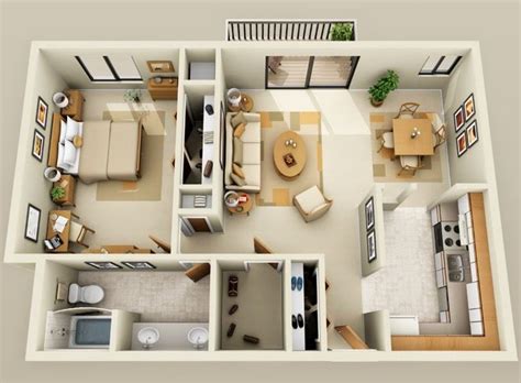 fotos-de-departamentos-de-60-metros-cuadrados | Apartment floor plans ...
