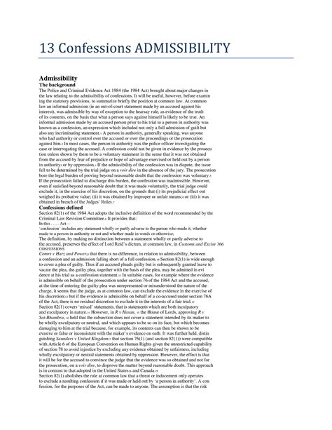 13 Confessions Admissibility - 13 Confessions ADMISSIBILITY ...
