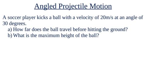 Angled Projectile Problems 的图像结果