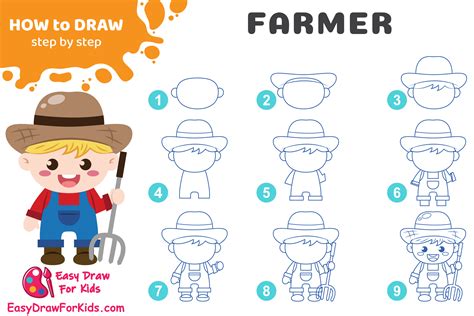 Easy Farmer Drawing